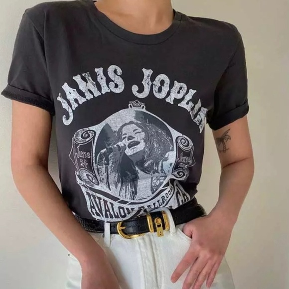Janis Joplin Tee NEW Graphic T-Shirt - Picture 8 of 12